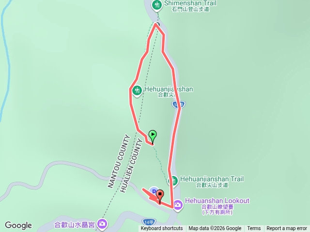 合歡尖山 下山忘記關