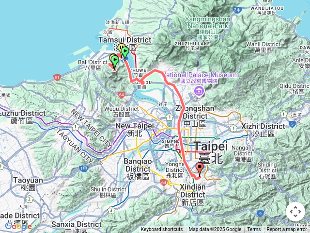 從觀音山回程返家