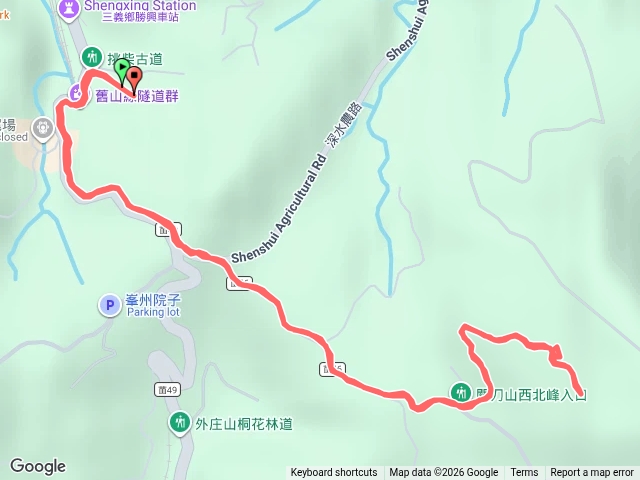 關刀山（不要走勝興車站出發經大草排預覽圖