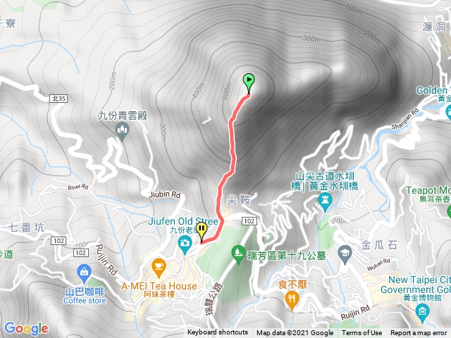 基隆山-九份老街公車站-下山