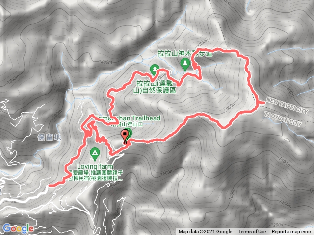 塔曼拉拉山O行路線