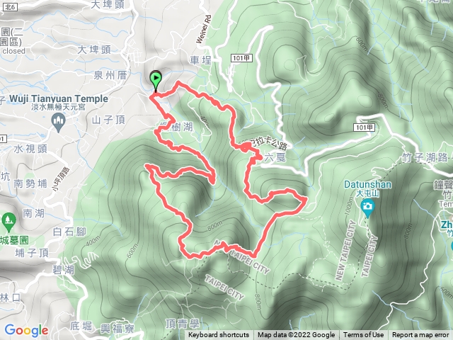 楓樹湖古道上二子山面天山下山仔嶺步道轉楓樹湖水源