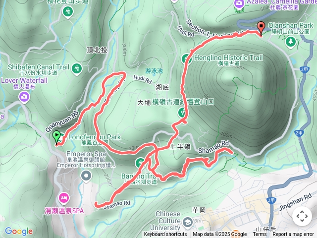20250228龍鳳谷-松溪瀑布-橫嶺古道-湖山綠地-陽明山公車總站