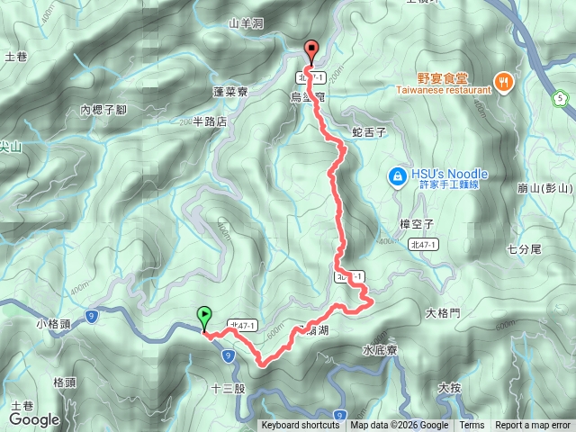 綠12風露嘴站粗坑崙山月扇湖山大岩壁烏塗窟公車站預覽圖