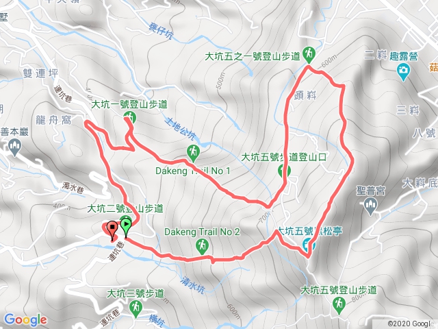 大坑二號~一號步道