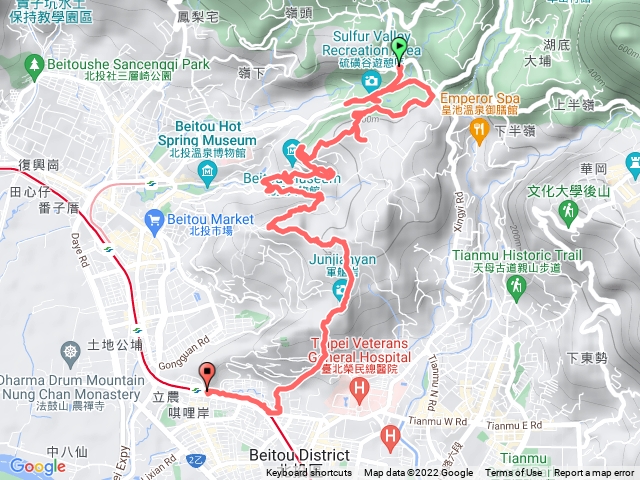  台北市北投區 大砲岩-石壇山-銀光巷-260峰-軍艦岩