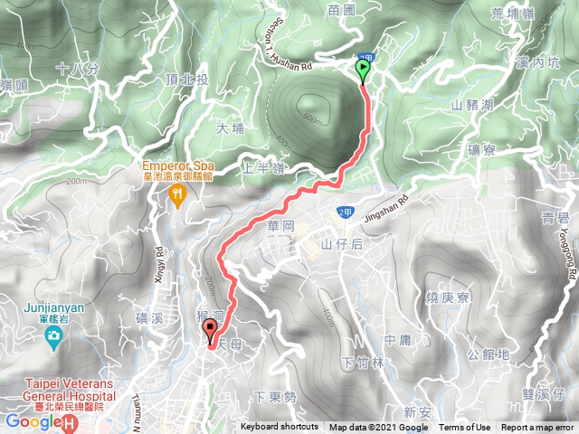 20211020 陽明山 下行天母古道 水管路 天母古道登山口