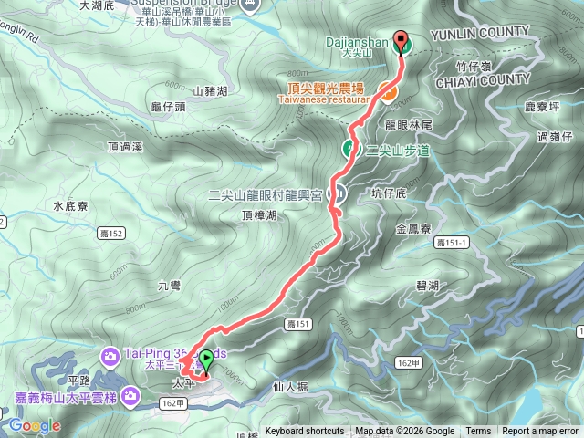 雲嘉五聯峰單程預覽圖