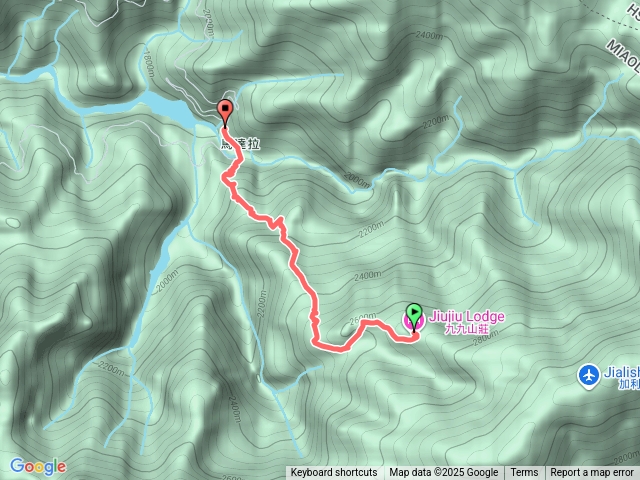 九九山莊到馬達拉溪登山口1141015