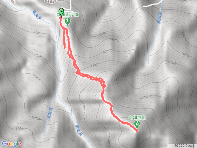 鹿場登山口登哈堪尼山