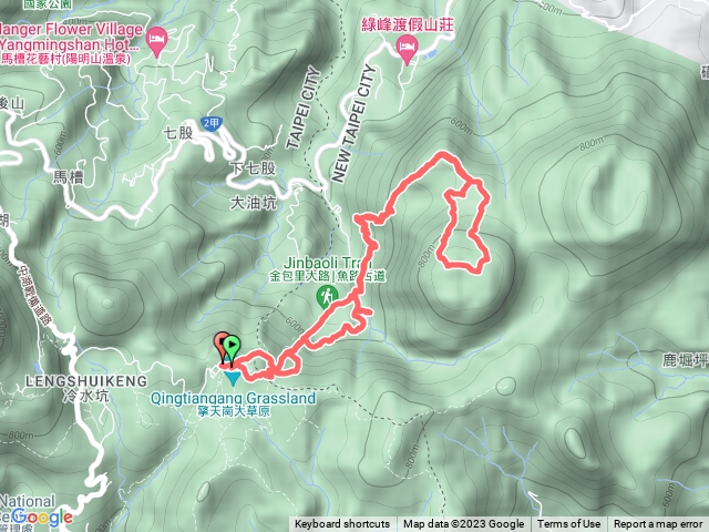 擎天崗>冷水大山>大尖後山>擎天崗