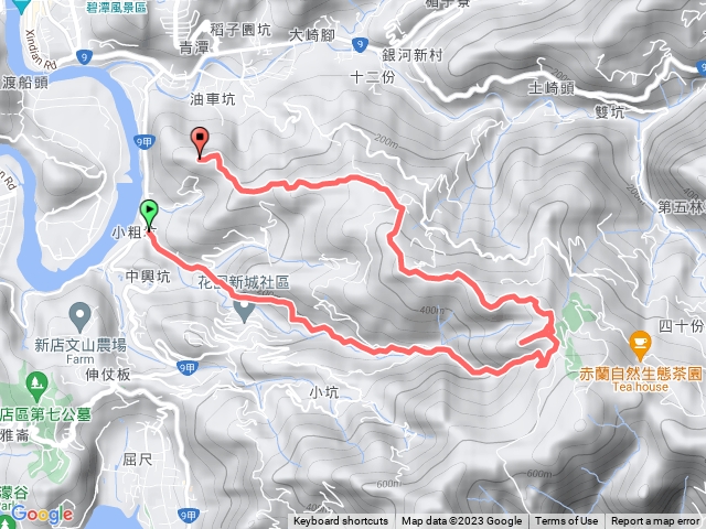 赤廬古道-赤皮湖溪畔越嶺古道-四十分雞心尖 大崎尖-大崎頭山-青潭尖-小粗坑O型