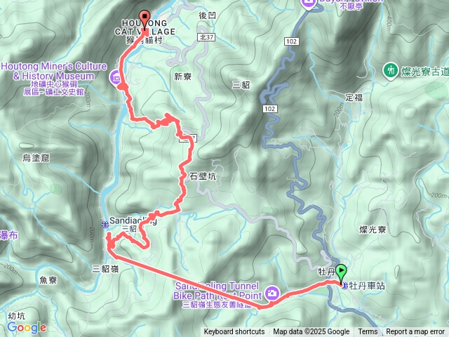 三貂嶺友善隧道百齡步道夢幻寺夢幻瀑布復興礦坑土車路