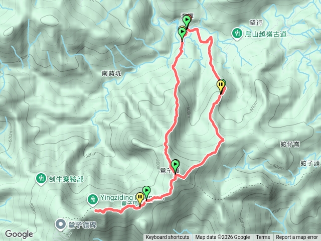 灣潭崙、鶯子頂山、鶯子嶺、打鉄寮山、灣潭O型預覽圖