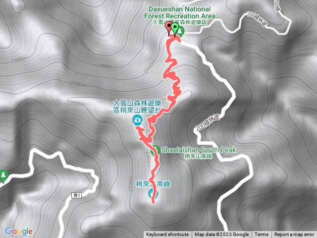 稍來山步道稍來山南峰