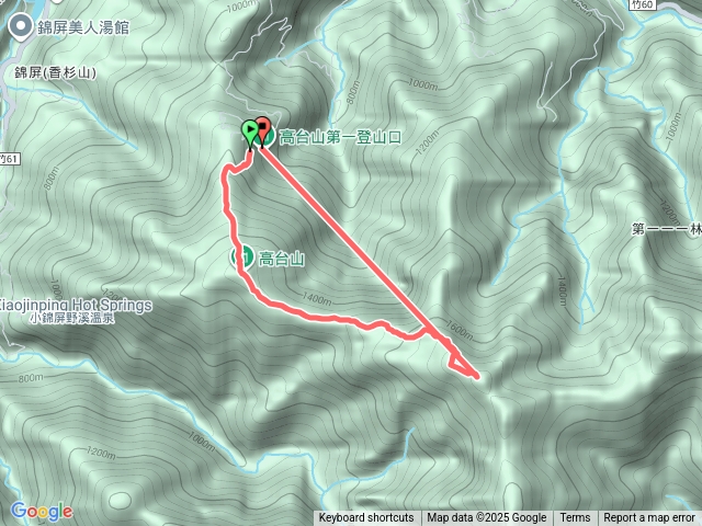 高𡷊縱走預覽圖