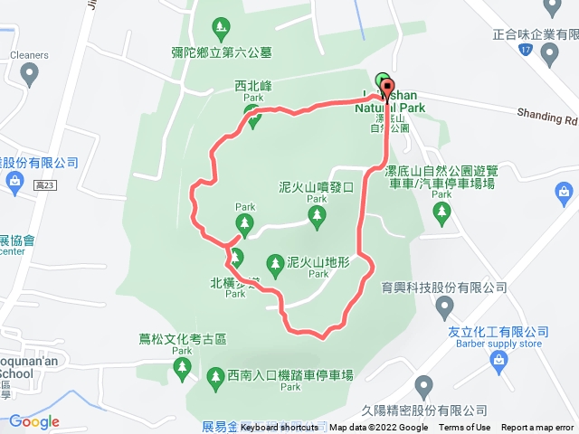漯底山自然公園步道