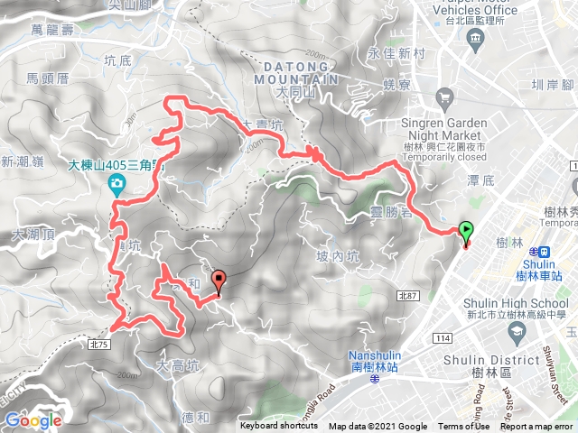 青龍嶺>北天宮>大棟山縱走