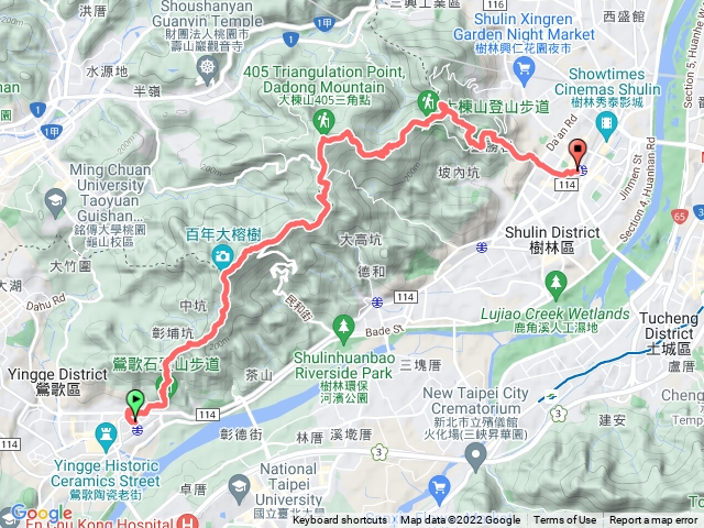鶯樹縱走(大棟山、青龍嶺)