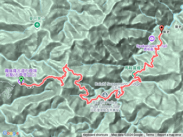 霞喀羅古道全段+霞喀羅大山預覽圖