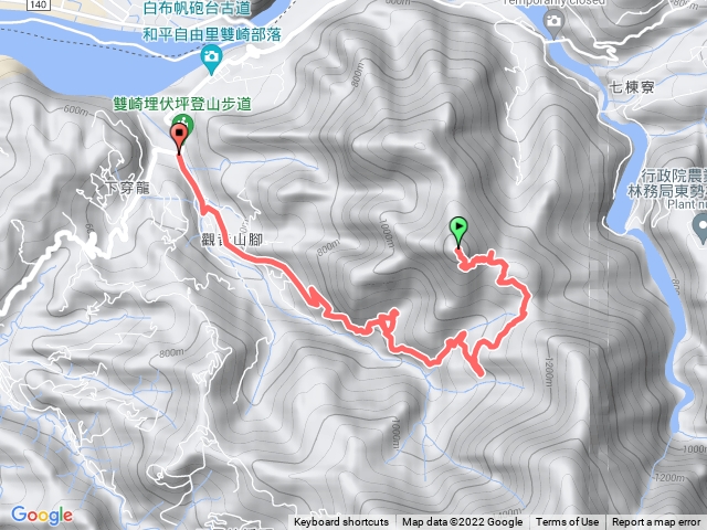 🔺台中/和平/和平觀音山，H1251m (三等三角點 | 3-6589)