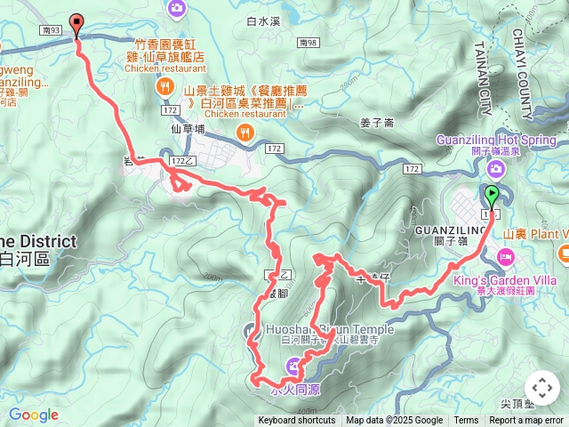 枕頭山橫斷（關仔嶺-半崎仔-麒麟尾-枕頭山-水火同源-碧雲寺-大仙寺-17戶南天宮