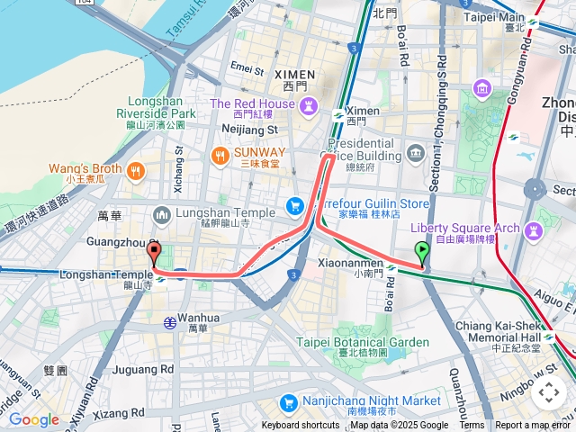 2025臺北健走趣西門町、龍山寺202506210534