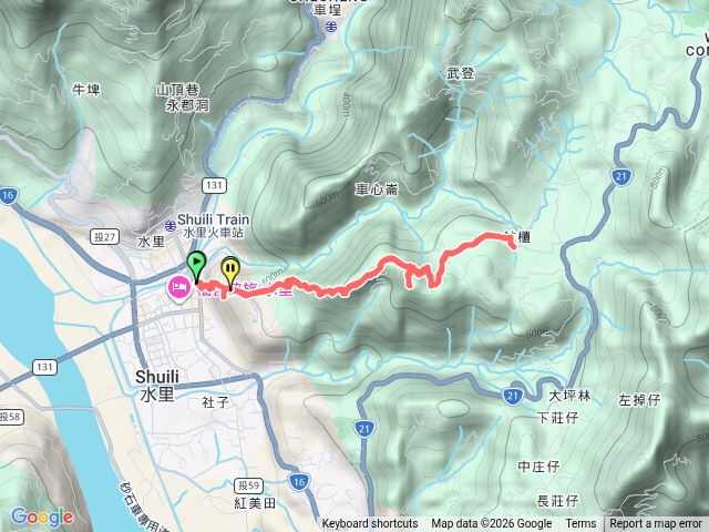 二坪山(水沙漣)古道預覽圖