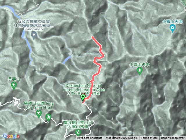 船型山林道（大雪山林道210）-烏石坑山