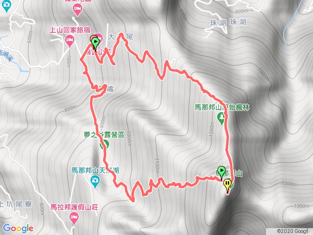 馬那邦山-錦雲山莊-夢之谷O型登山賞楓步道
