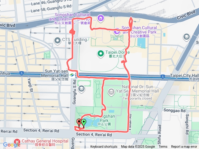 國父紀念館+大巨蛋附近預覽圖