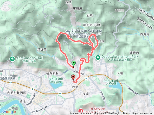 忠勇山，鯉魚山，鯉魚山東峰，龍船岩南峰，龍船岩東南峰，福本坑-2026-01-04預覽圖