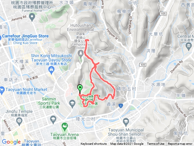 虎頭山-停機坪-三角點-龜崙山-三聖宮