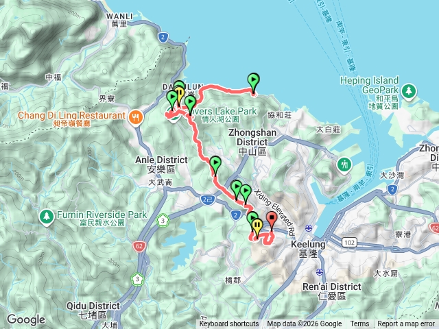 基隆西稜縱走預覽圖