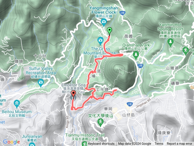小隱潭瀑布-湖山綠地-湖田國小步道-松溪瀑布-皇池停車場