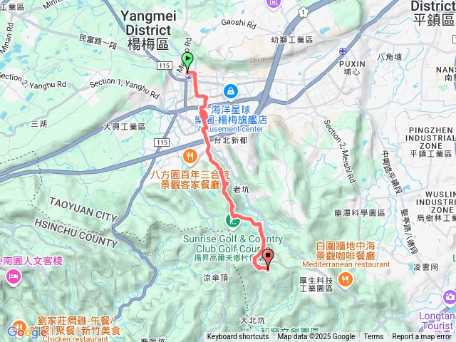 楊梅車站福人步道大北坑休閒農業區