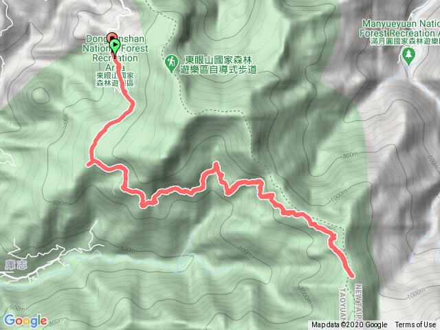 東滿步道到4.4k北插岔來回、卡外山