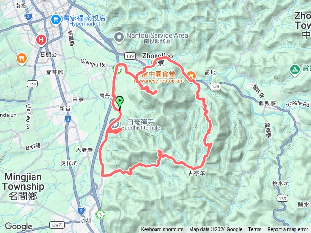 20260906南投名間中寮貓霧霜山、東胡山、崩埤山