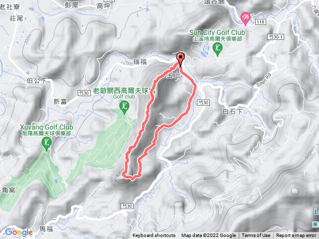 赤柯山-赤柯山南峯-東獅頭山O型