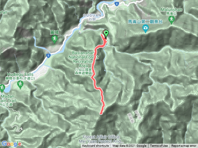 八仙山主峰越野跑淨海寺上