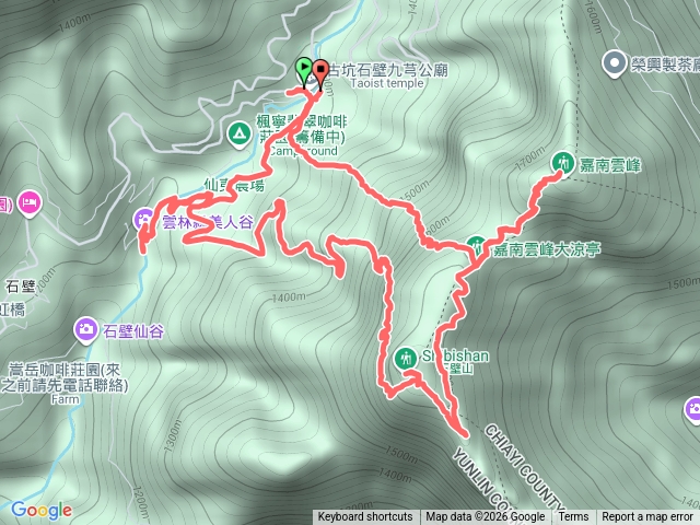 嘉南雲峰好望角石壁山O繞-包毛登山2026-02-28預覽圖