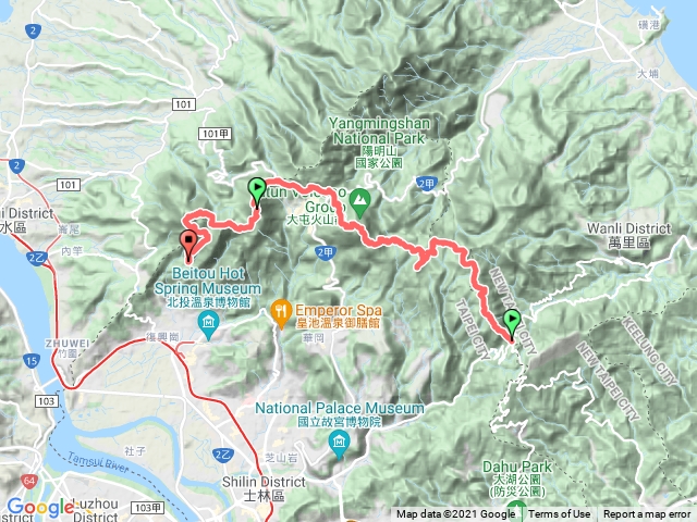 陽明山東西大縱走2021-0424