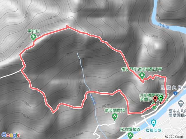 東卯山東南稜 松鶴捷徑下德芙蘭步道