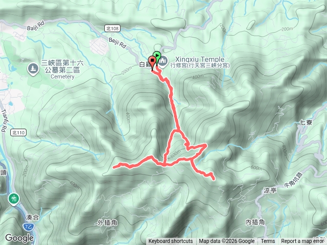白雞山雞罩山鹿窟尖山縱走預覽圖