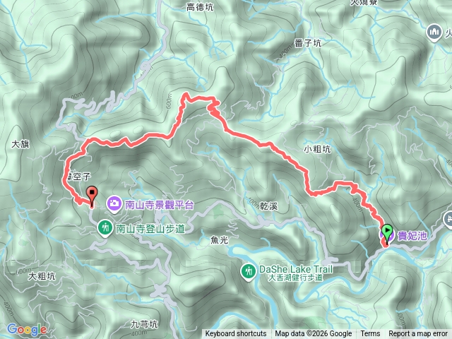 20260215坪林-北42-13.3K土地公-貴妃池-小粗坑古道-小粗坑越嶺路-小粗坑山-山外山有機茶園-乾溪山-樟空子嶺-南山寺