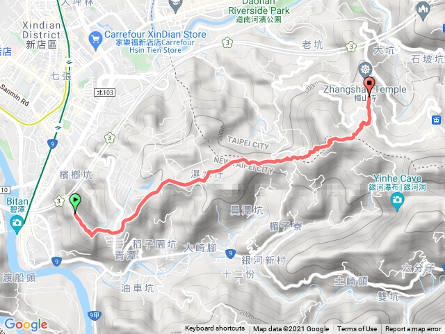 1101030獅頭山到待老坑山