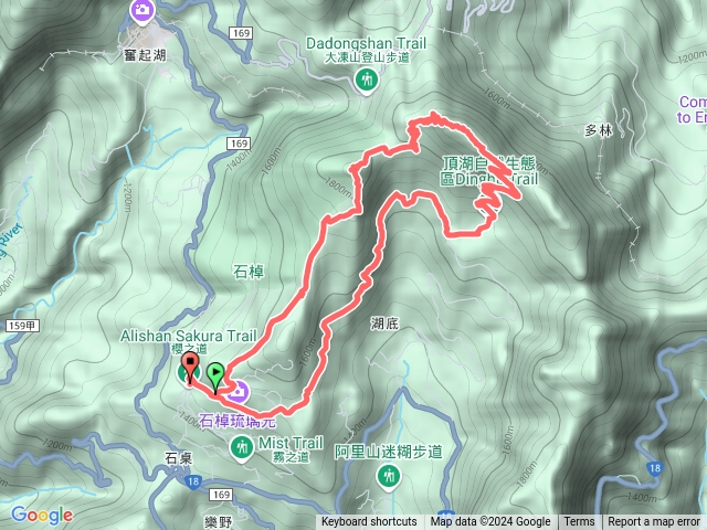 石棹霹靂山大棟山頂湖環狀預覽圖