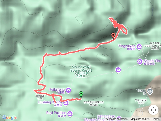 【武夷山_大紅袍母樹_水濂洞】有標註景點