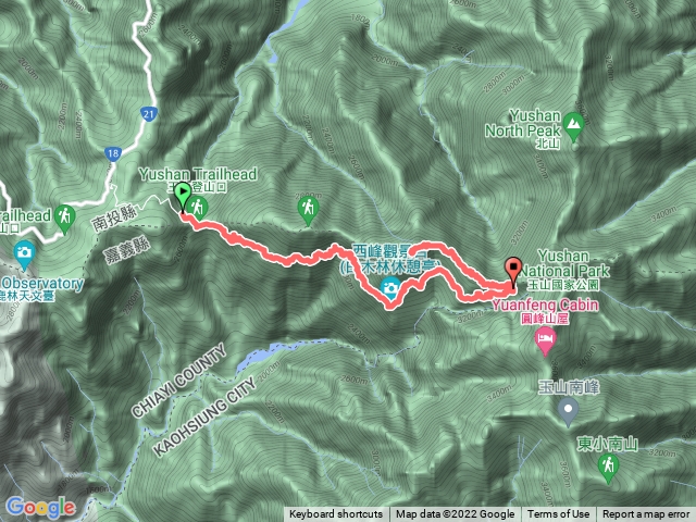 玉山塔塔加到排雲+排雲到西峰