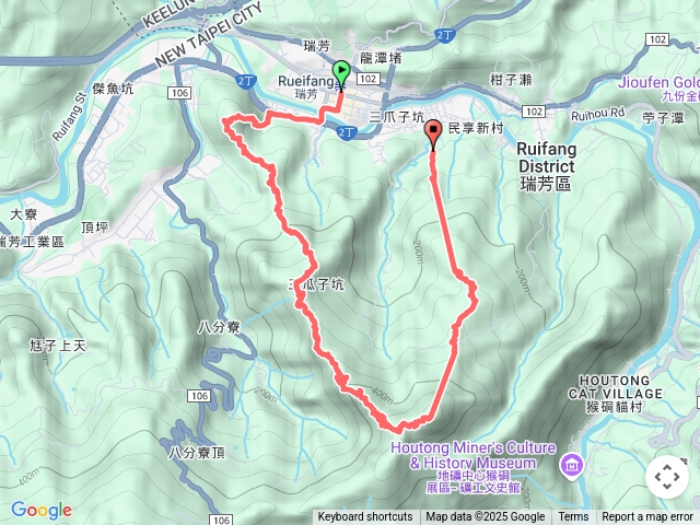 瑞芳三爪坑環峰O形